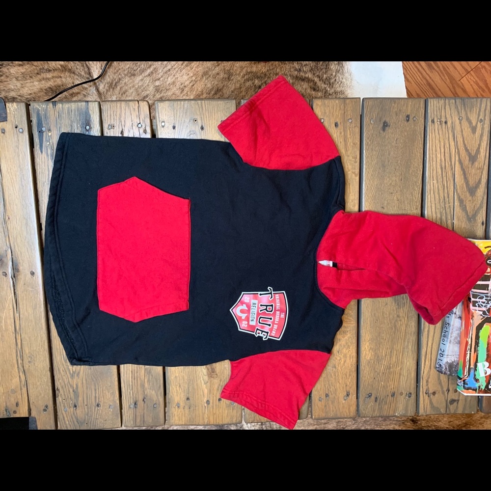 Boys true religion short sleeve hoodie